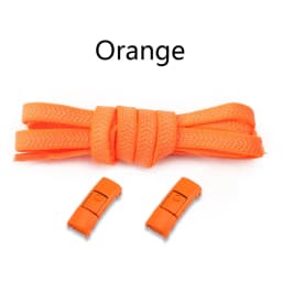 1Pair Colorful No-Tie Elastic Flat Shoelaces with Press Metal Lock for Sneakers - Durable Shoestrings Accessory