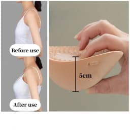 5cm Thick Adhesive Padded Bra，Push Up Strapless Bra，Reusable Invisible Nipple Tape，Front Closure Brea Ast Lift Breast Stickers