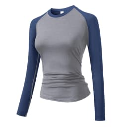 Women's Compression Shirt Athletic Yoga Running Long Sleeve T-Shirt Spring Fall Gym Workout Stretchy Baselayers Rash Guard Tops