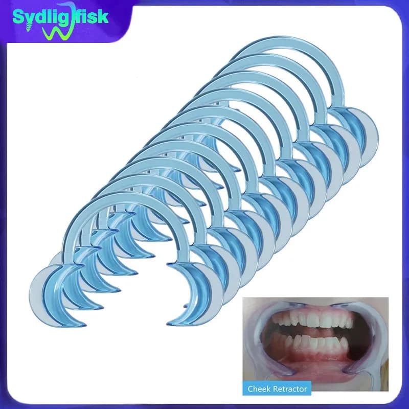 20/10Pcs C Shape Dental Mouth Opener Cheek Retractor Dental Orthodontic Tool Intraoral Spreader Lip Opener Teeth Whitening Tools