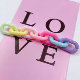 100pcs Acrylic Colorful U-shaped Opening Ring Macarons Plastic Can Be Assembled Chain Backpack Chain DIY Earring Accessories