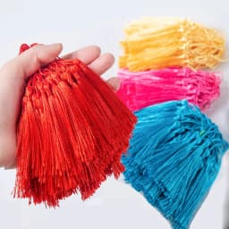 100-500Pcs 13cm Silky Tassels with Cord Loop Handmade Soft Flossy Bookmark Tassel for Jewelry Making DIY Craft Sewing Accessory