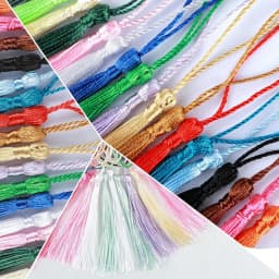 100-500Pcs 13cm Silky Tassels with Cord Loop Handmade Soft Flossy Bookmark Tassel for Jewelry Making DIY Craft Sewing Accessory