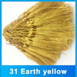 100-500Pcs 13cm Silky Tassels with Cord Loop Handmade Soft Flossy Bookmark Tassel for Jewelry Making DIY Craft Sewing Accessory