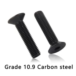 Allen Key Head Screw M2 M2.5 M3 M4 M5 M6 Countersunk Flat Head Hexagon Socket Bolt 304 Stainless Steel Screws Grade 10.9 Black