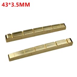 1 Piece Solid Brass Metal Electric Guitar Nut 42mm 43mm for ST TL Style Electric Guitar