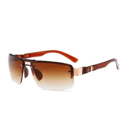 Fashion Men Vintage Metal Rectangle Sunglasses Classic Brand Sun Glasses Coating Lens Driving Eyewear For Men/Women Sunglasses