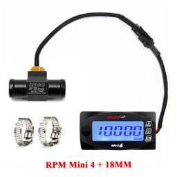 koso Tachometer Motorcycles RPM water temperature VoltageTime Mini 4 in 1 LED Digital Display meter