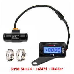 koso Tachometer Motorcycles RPM water temperature VoltageTime Mini 4 in 1 LED Digital Display meter