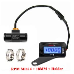 koso Tachometer Motorcycles RPM water temperature VoltageTime Mini 4 in 1 LED Digital Display meter