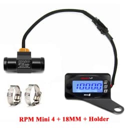 koso Tachometer Motorcycles RPM water temperature VoltageTime Mini 4 in 1 LED Digital Display meter