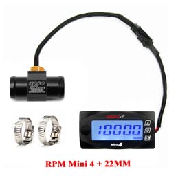 koso Tachometer Motorcycles RPM water temperature VoltageTime Mini 4 in 1 LED Digital Display meter