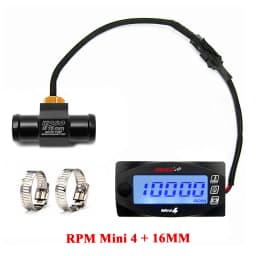 koso Tachometer Motorcycles RPM water temperature VoltageTime Mini 4 in 1 LED Digital Display meter