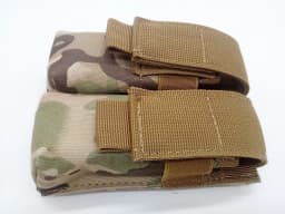 9mm Pistol Magazine Pouch Tactical Double Molle Belt Dual Mag Bag Flashlight Holder Attachment Package Gun Hunting Accessories