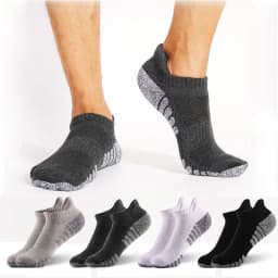 3/6 Pairs Sport Ankle Socks Athletic Low-cut Sock Thick Knit Sock Outdoor Fitness Breathable Quick Dry Wear-resistant Warm Socks