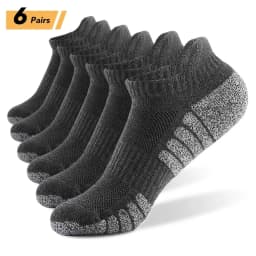 3/6 Pairs Sport Ankle Socks Athletic Low-cut Sock Thick Knit Sock Outdoor Fitness Breathable Quick Dry Wear-resistant Warm Socks