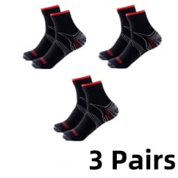 1/2/3 Pairs Brothock Plantar Fascia Compression Socks Sweat-absorbent Deodorant Breathable Sports Pressure Basketball Socks