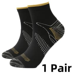 1/2/3 Pairs Brothock Plantar Fascia Compression Socks Sweat-absorbent Deodorant Breathable Sports Pressure Basketball Socks