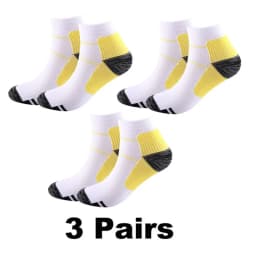 1/2/3 Pairs Brothock Plantar Fascia Compression Socks Sweat-absorbent Deodorant Breathable Sports Pressure Basketball Socks