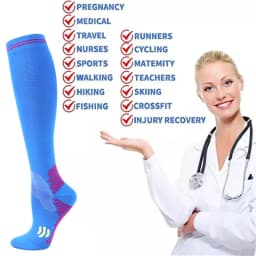 New Compression Socks 20-30mmhg High Stockings Men Women Sports Socks For Marathon Cycling Football Varicose Veins EU36-50 Meias