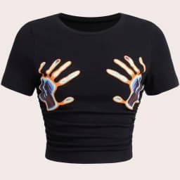 Summer Beach Sexy Crop Tops Casuales Brasil Letter Print T-Shirt Female 2026 Spring Fashion Street Short Sleeve O-Neck Tees