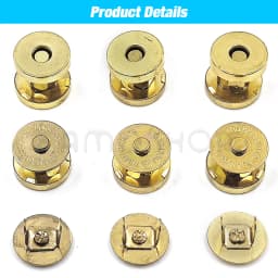 10sets/lot Magnetic Snap Fasteners Clasps Buttons Handbag Purse Wallet Craft Bags Parts Accessories Adsorption Buckle 14mm 18mm