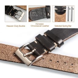 100%  Genuine Leather Watch Bands With Quick Release Horween CXL Cowhide Vintage Wrist Strap For Men 22mm18mm19mm20mm