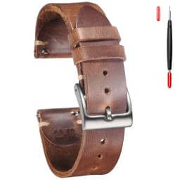 100%  Genuine Leather Watch Bands With Quick Release Horween CXL Cowhide Vintage Wrist Strap For Men 22mm18mm19mm20mm