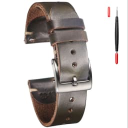 100%  Genuine Leather Watch Bands With Quick Release Horween CXL Cowhide Vintage Wrist Strap For Men 22mm18mm19mm20mm