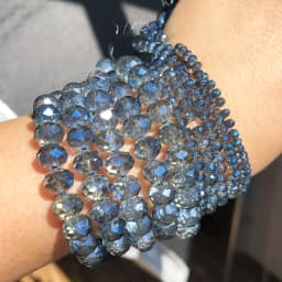 Clear Blue Faceted Austria Crystal Glass Beads 3 4 6 8mm Loose Rondelle Spacer Beads for Jewelry Making Diy Bracelet 15''inches