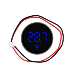 DC 4-100V LED Digital Display Round Two-wire Voltmeter DC Digital Car Voltage Current Meter Volt Detector Tester Monitor Pane