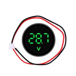 DC 4-100V LED Digital Display Round Two-wire Voltmeter DC Digital Car Voltage Current Meter Volt Detector Tester Monitor Pane