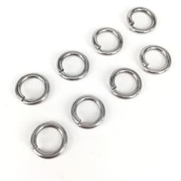 100-200Pcs 3-15mm Stainless Steel Open Single Jump Rings Connectors DIY Jewelry Making Findings Bracelet Accessories Wholesale