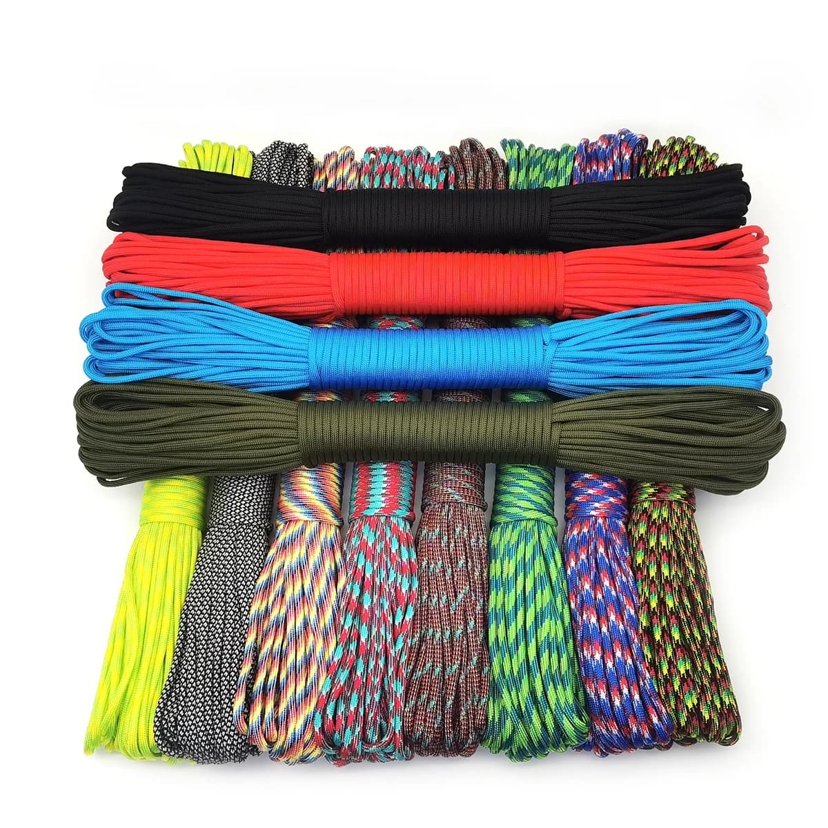 High Quality 31 Meters 100FT Paracord 550 Rope Type III 9 Stand Paracord Cord Rope Survival Kit Wholesale For Hiking Camping