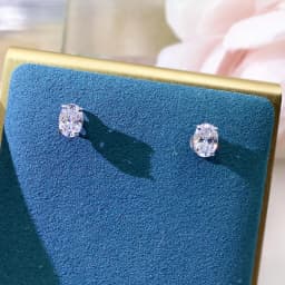 CAOSHI Simple Shiny Oval-shaped CZ Earrings for Female Graceful Lady Versatile Accessories Classical Elegance Women's Jewelry