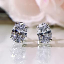 CAOSHI Simple Shiny Oval-shaped CZ Earrings for Female Graceful Lady Versatile Accessories Classical Elegance Women's Jewelry