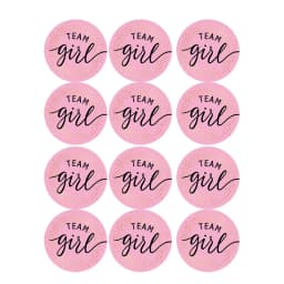 60/120pcs Team Boy Team Girl Stickers Boy or Girl Sticker for Gender Reveal Party Decoration Baby Shower Supplies Gift Box Label