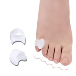 4pcs=2pairs Silicone Separator Hallux Valgus Finger Protector Toe Orthopedic Products Corrector Feet Care Straightener Pedicure
