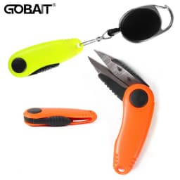 Shrimp-shape Foldable Scissors Fishing Line Cutter Clipper Nipper Quick Knot Tool Kit Stainless Steel Tackle Buckle Accessories
