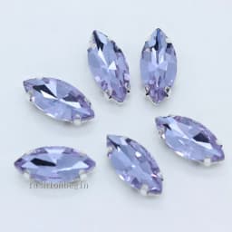 All size 24-colors Navette crystal glass Flatback sew on rhinestone stones montees silver claw button for jewelry DIY Garment