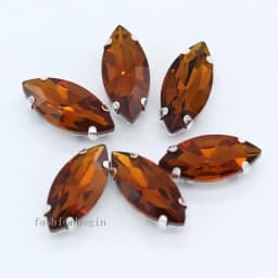 All size 24-colors Navette crystal glass Flatback sew on rhinestone stones montees silver claw button for jewelry DIY Garment