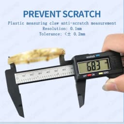 150mm 100mm Carbon Fiber Composites Digital Caliper Watch Repair Tools Measuring Tool Digital Display Caliper Watch Accessories