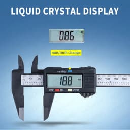 150mm 100mm Carbon Fiber Composites Digital Caliper Watch Repair Tools Measuring Tool Digital Display Caliper Watch Accessories