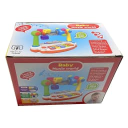 Kids Rotating Music Piano Keyboard with Light Sound Baby Piano Toys Musical Toys for Toddlers Early Educational Music Toy Gifts