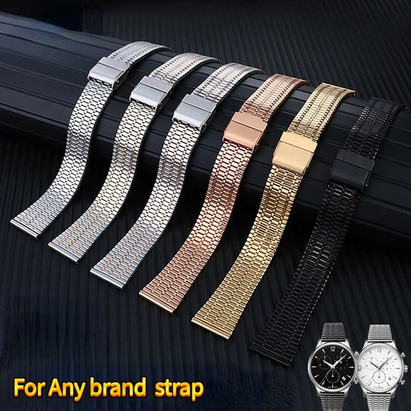 Quick Release watchband For Longines TISSOT Casio watch Strap bracelet Thin Stainless steel metal men's women's 18mm 20mm 22mm