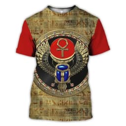 Ancient Egyptian Pattern T Shirt For Men Pharaoh 3D Printed T-Shirts Casual Streetwear Oversized O-Neck Women Loose Tops Tees