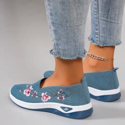 Spring new women's sports shoes, fashionable, breathable, lightweight, non-slip, wear-resistant, casual sports shoes, flat shoes