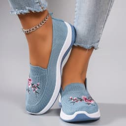 Spring new women's sports shoes, fashionable, breathable, lightweight, non-slip, wear-resistant, casual sports shoes, flat shoes