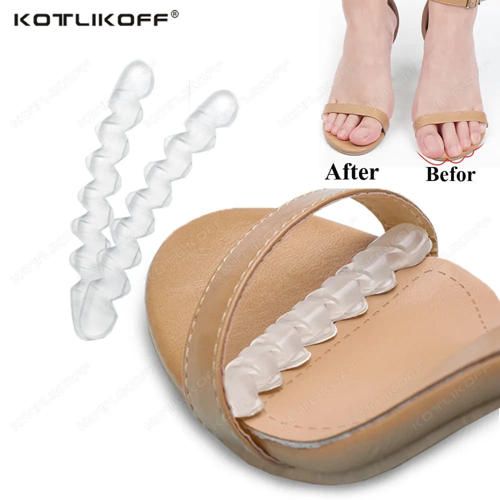 Silicone Pads for Women's Shoes Non-slip Inserts Self-adhesive Forefoot Heel Gel Insoles for Heels Sandals Anti-Slip Foot Pad