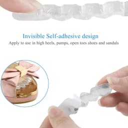 Silicone Pads for Women's Shoes Non-slip Inserts Self-adhesive Forefoot Heel Gel Insoles for Heels Sandals Anti-Slip Foot Pad